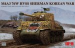 RYE FIELD MODEL 5049 - 1:35 M4A3 76W HVSS Sherman Korean War