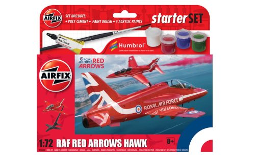 Przejdź do produktu AIRFIX 55002 - 1:72 Red Arrows Hawk model z farbami