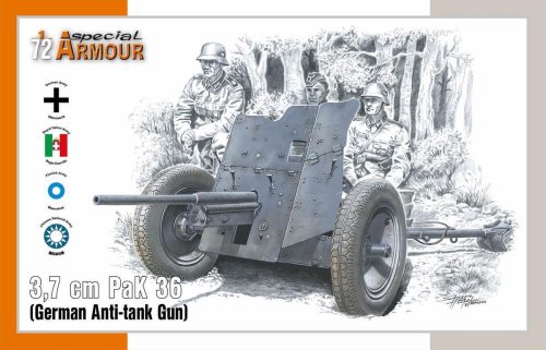 Przejdź do produktu SPECIAL HOBBY A72024 - 1:72 3,7 cm PaK 36 German Anti-tank Gun