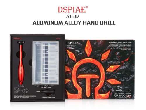 Przejdź do produktu DSPIAE AT-HD - Mini wiertarka ręczna z zestawem wierteł od 0.3 do 1.2 mm