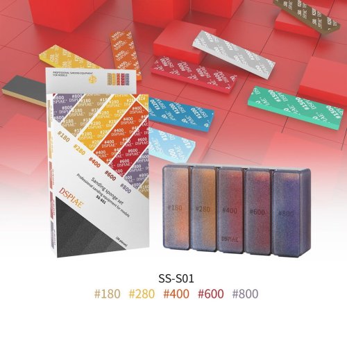 Przejdź do produktu DSPIAE SS-S01 - Zestaw bloczków do szlifowania, gradacje 180 do 800