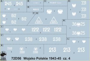 TORO MODEL 72D56 - 1:72 Wojsko Polskie 1943-45 cz.4