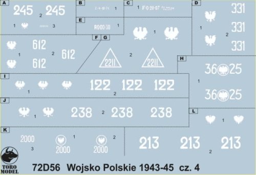 Przejdź do produktu TORO MODEL 72D56 - 1:72 Wojsko Polskie 1943-45 cz.4