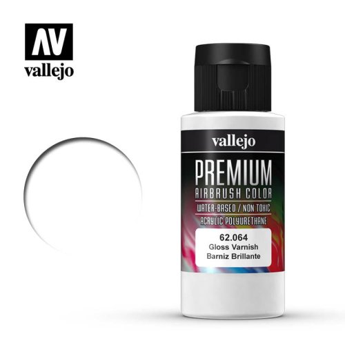 Przejdź do produktu VALLEJO 62064 - Premium Airbrush Color Gloss Varnish 60 ml