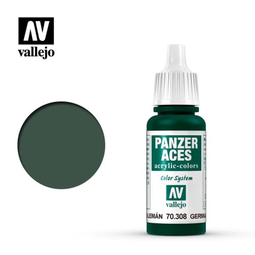 Przejdź do produktu VALLEJO 70308 - Farba akrylowa Green Tail Light 17 ml - Panzer Aces