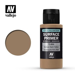 VALLEJO 73604 - Surface Primer - German Dark Yellow / Dunkelgelb RAL 7028