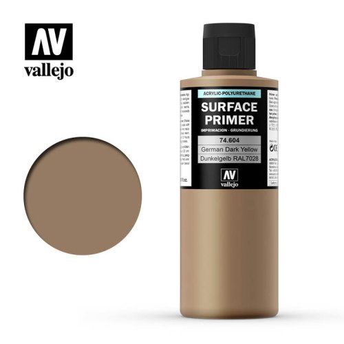 Przejdź do produktu VALLEJO 74604 - Surface Primer - German Dark Yellow / Dunkelgelb RAL 7028