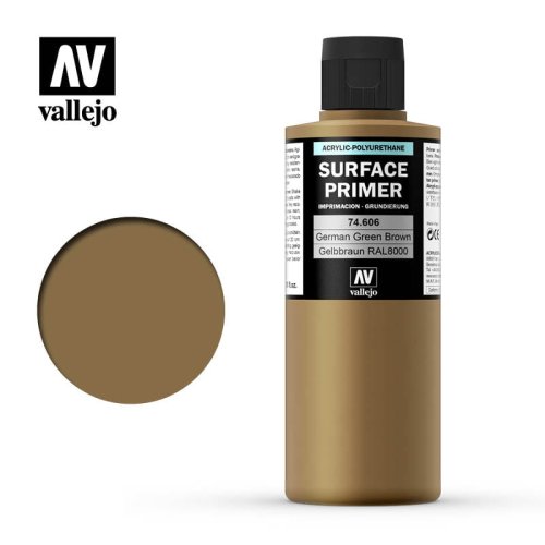 Przejdź do produktu VALLEJO 74606 - Surface Primer - German Green Brown / Grunbraun RAL 8000