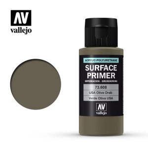 VALLEJO 73608 - Surface Primer - U.S. Olive Drab