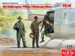 ICM 32114 - 1:32 US Helicopter Pilots Vietnam War
