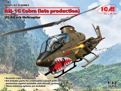 Przejdź do produktu ICM 32061 - 1:32 AH-1G Cobra late production US Attack Helicopter