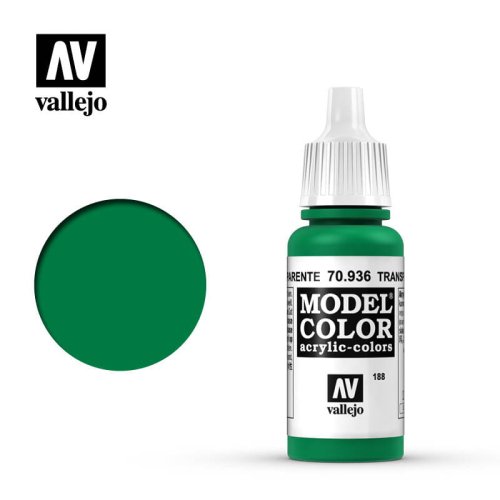 Przejdź do produktu VALLEJO 70936 (188) - Farba akrylowa Transparent Green 17 ml (FS38901) -  Model Color