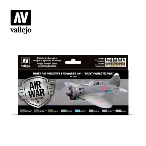 VALLEJO 71196 - Soviet Air Force VVS Pre-War to 1941 Set