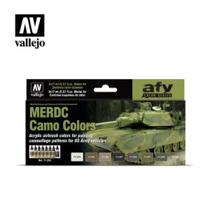 VALLEJO 71202 - MERDC Camo Colors US Vehicles Set
