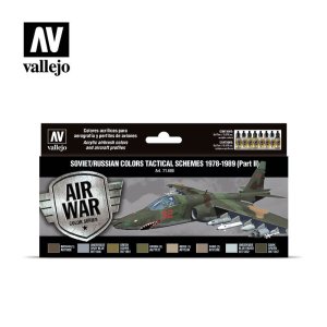 VALLEJO 71608 - Soviet/Russian Colors Tactical Schemes 1978-1989 (Part II) - Model Air Set
