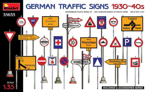 Przejdź do produktu MINIART 35633 - 1:35 German Traffic Signs 1930-40s