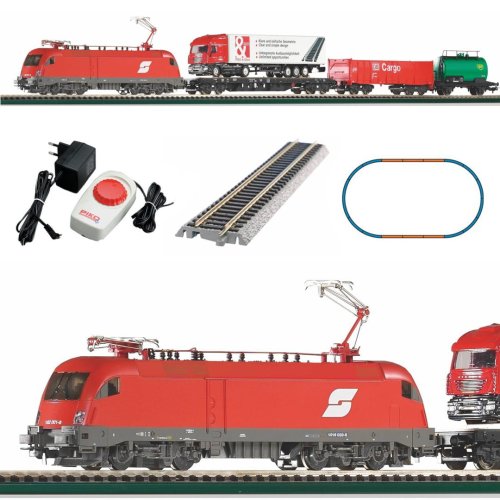 Przejdź do produktu PIKO 57177 H0 Kolejka elektryczna ÖBB z lokomotywą Taurus i wagonami towarowymi