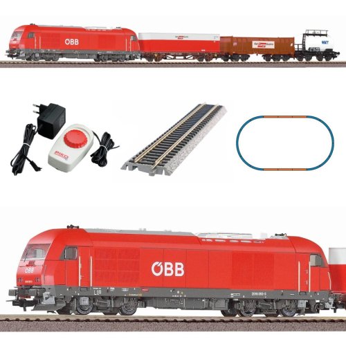 Przejdź do produktu PIKO 97948 H0 Kolejka elektryczna ÖBB z lokomotywą Herkules i wagonami towarowymi
