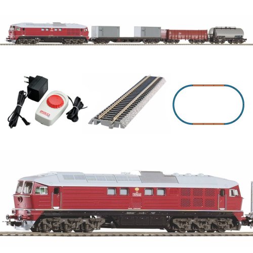 Przejdź do produktu PIKO 97935 H0 Kolejka elektryczna CSD z lokomotywą BR 130 i wagonami towarowymi