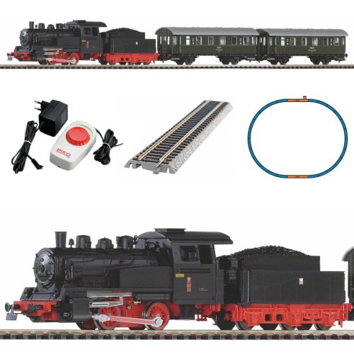 Przejdź do produktu PIKO 97933 H0 Kolejka elektryczna z parowozem PKP i wagonami osobowymi
