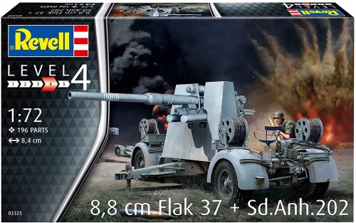 Przejdź do produktu REVELL 03325 - 1:72 8,8 cm Flak 37 + Sd.Anh.202