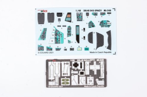 Przejdź do produktu EDUARD 3DL48043 - 1:48 Mi-24D - Space 3D Decals + PE