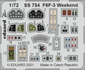 EDUARD SS754 - 1:72 F6F-3 Weekend