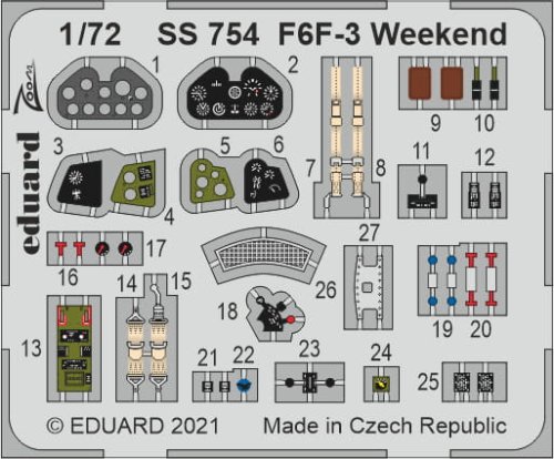 Przejdź do produktu EDUARD SS754 - 1:72 F6F-3 Weekend