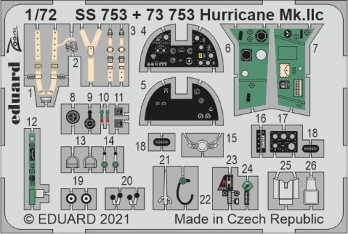 Przejdź do produktu EDUARD SS753 - 1:72 Hurricane Mk.IIc