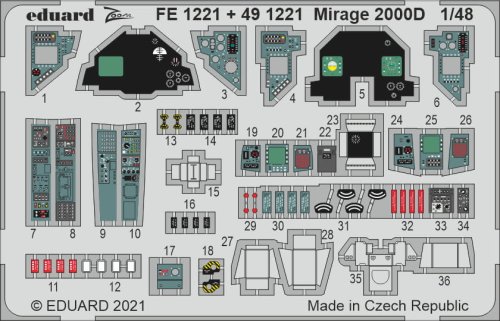 Przejdź do produktu EDUARD FE1221 - 1:48 Mirage 2000D