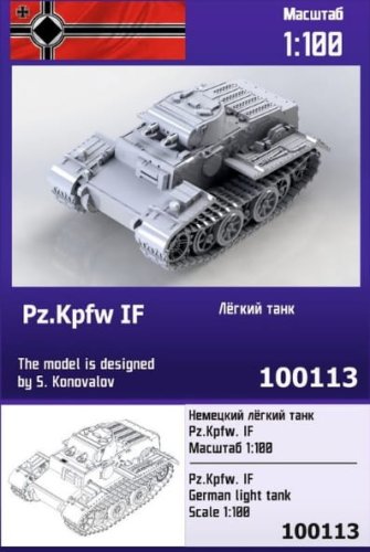 Przejdź do produktu ZEBRANO Z100-113 - 1:100 Pz.Kpfw IF