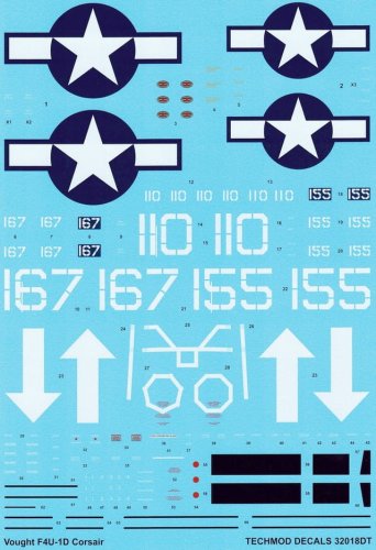 Przejdź do produktu TECHMOD 32018 - 1:32 Vought F4U-1D Corsair