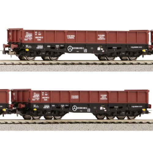 Przejdź do produktu PIKO 58231 H0 - Zestaw 2 wagonów niskoburtowych 401Zl Eams PKP