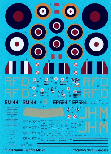 Przejdź do produktu TECHMOD 48005 - 1:48 Spitfire Mk.Vb