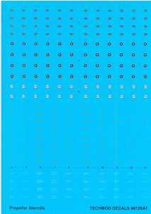 TECHMOD 48126 - 1:48 Propeller Stencils