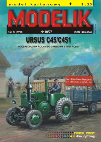 Przejdź do produktu MODELIK 0710 - 1:25 Ursus C45/C451 + przyczepa