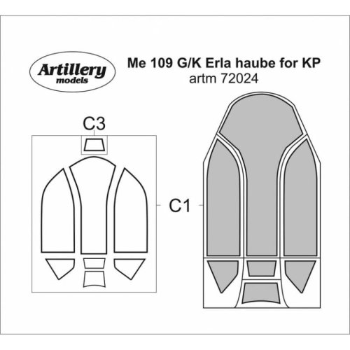 Przejdź do produktu FLY ARTM72024 - 1:72 Messerschmitt Bf 109 G/K Erla haube