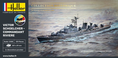 Przejdź do produktu HELLER 57015 - 1:400 Victor Schoelcher Commandant Riviere - Starter Kit