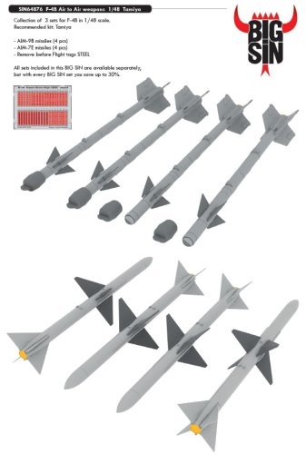 Przejdź do produktu EDUARD SIN64876 - 1:48 F-4B Air to Air weapons