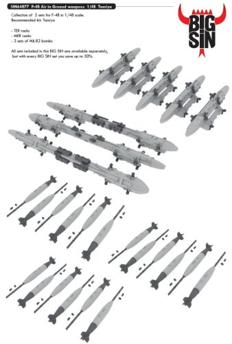 Przejdź do produktu EDUARD SIN64877 - 1:48 F-4B Air to Ground weapons