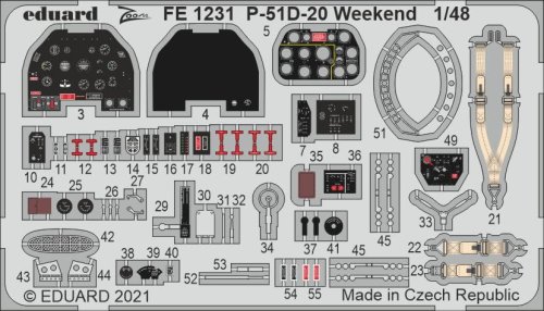 Przejdź do produktu EDUARD FE1231 - 1:48 P-51D-20 Weekend