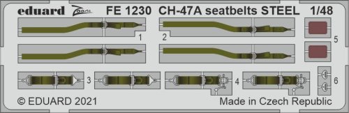 Przejdź do produktu EDUARD FE1230 - 1:48 CH-47A seatbelts - Steel