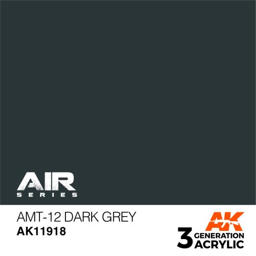 Przejdź do produktu AK Interactive 11918 - Farba akrylowa AMT-12 Dark Grey 17ml