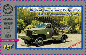 PST 72087 - 1:72 Rocket Launcher Katyusha BM-13 on Chevrolet G-7107