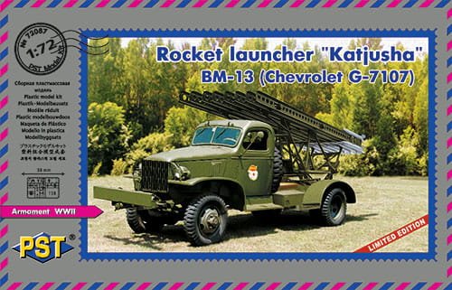 Przejdź do produktu PST 72087 - 1:72 Rocket Launcher Katyusha BM-13 on Chevrolet G-7107