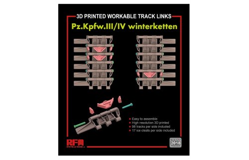 Przejdź do produktu RYE FIELD MODEL 2018 - 1:35 3D Printed Workable Track Links Pz.Kpfw.III/IV winterketten