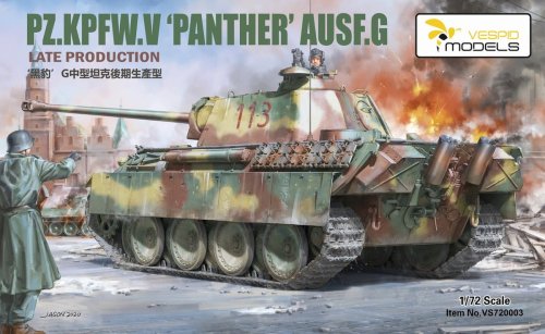 Przejdź do produktu VESPID MODELS VS720003 - 1:72 Pz.Kpfw. V Panther Ausf. G Late Production