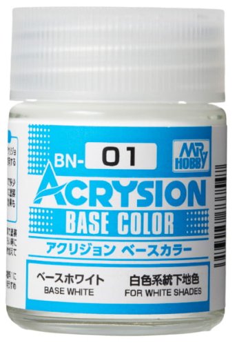 Przejdź do produktu Mr.Hobby BN01 - Farba akrylowa Acrysion Base Color White 18 ml