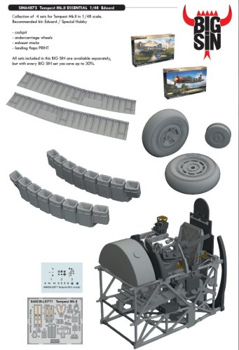 Przejdź do produktu EDUARD SIN64875 - 1:48 Tempest Mk.II Essential