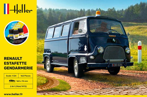 Przejdź do produktu HELLER 56742 - 1:24 Renault Estafette Gendarmerie - Starter Kit